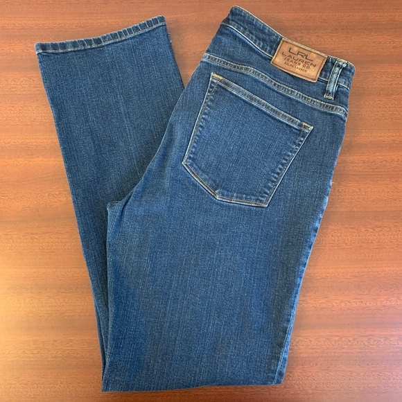 EUC Ralph Lauren Modern Straight Curvy High-Rise